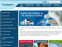 Tablet Screenshot of paskemfinechemical.com